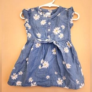 Carters Daisy Light Denim Dress! 12mo